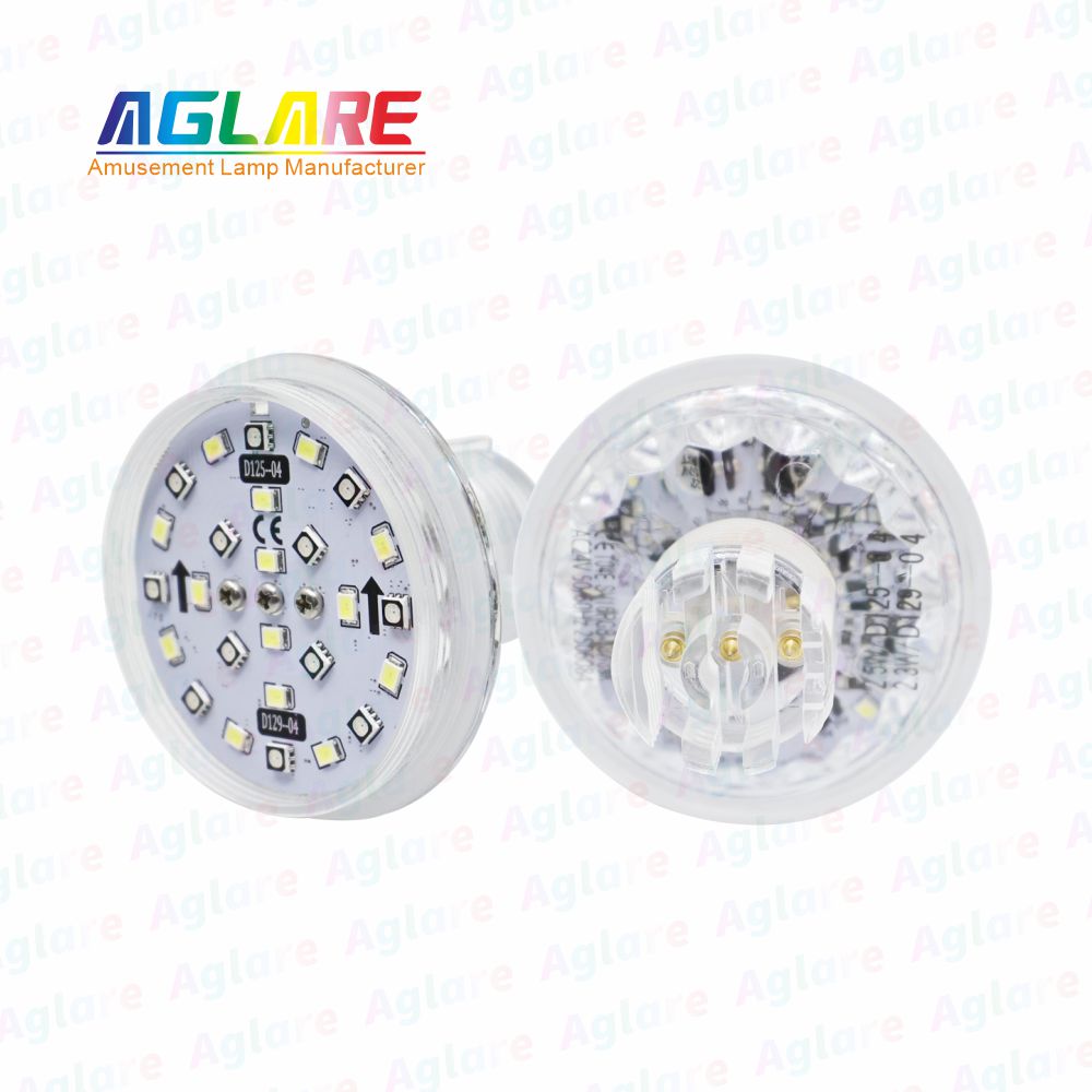 D125 + D129 自动法式 60 mm  RGB+W LED 像素 装璜灯，带 3 芯接口，合用于娱乐照明